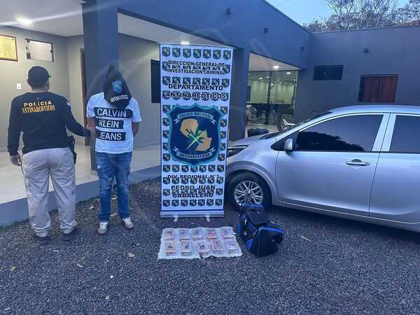 Detienen a un hombre con más de 10 Kilos de Cocaína en el Barrio San Gerardo
