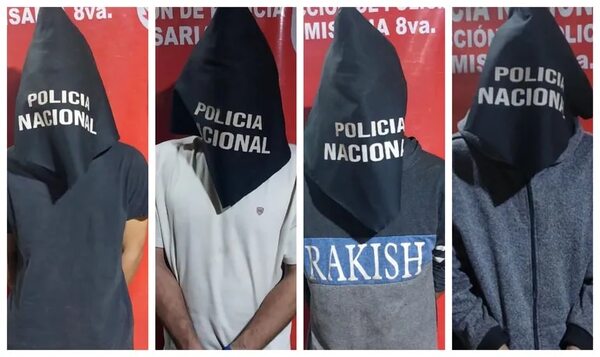 Cuatro presuntos robacables fueron aprehendidos en Capiatá - Policiales - ABC Color