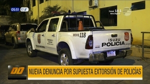 Nueva denuncia por supuesta extorsión de policías en Asunción | Telefuturo