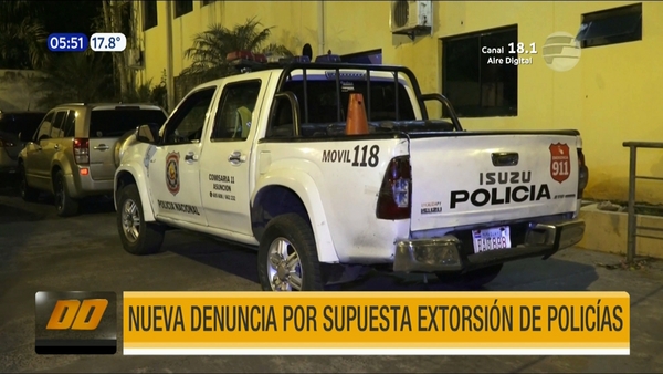 Nueva denuncia por supuesta extorsión de policías en Asunción | Telefuturo