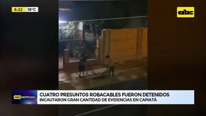 Video: Cuatro presuntos robacables fueron detenidos - ABC Noticias - ABC Color