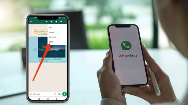 WhatsApp ahora permite corregir los comentarios en las imágenes y videos enviados