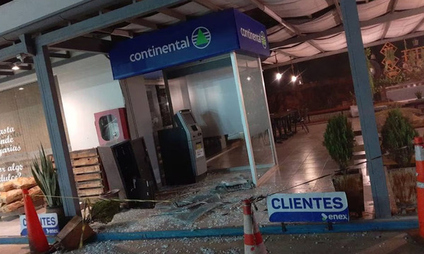 Un nuevo intento fallido de robo de cajero automático en Eusebio Ayala