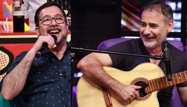 Albert Benítez y Fito Cabral cantando a dúo - Teleshow