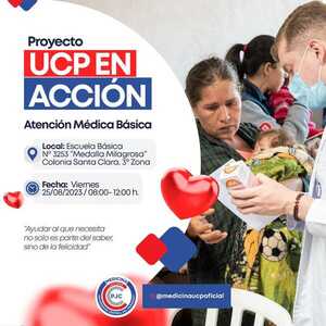 "UCP en acción": Lleva atención médica gratuita a la Colonia Santa Clara