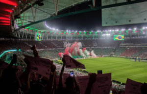 Versus / Hinchada del Fluminense se prepara con mosaico de 42.000 hojas