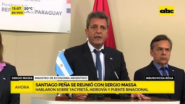 Video: Santiago Peña se reunió con Sergio Massa - ABC Noticias - ABC Color