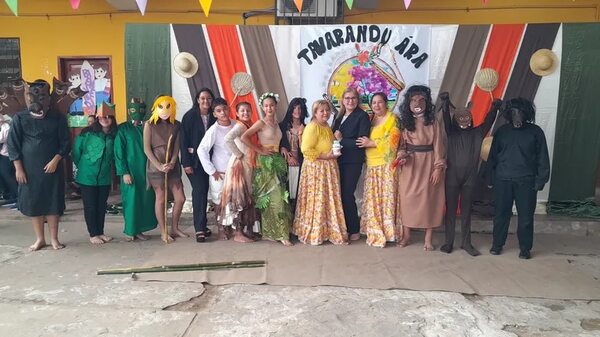 Alumnos de la Escuela Acosta Ñu de San Antonio festejan Día del Folclore - Nacionales - ABC Color