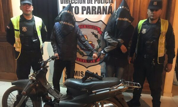 Atrapan a supuestos motochorros