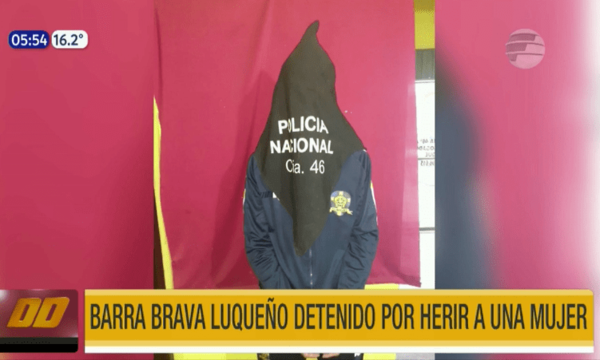 Barra brava luqueño detenido por herir a una mujer | Telefuturo