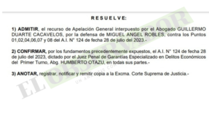 Confirman juicio oral para el “cerebro” de millonario desvío en Central 