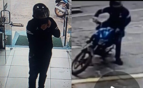 Solitario motochorro asaltó local de "Farmacenter"