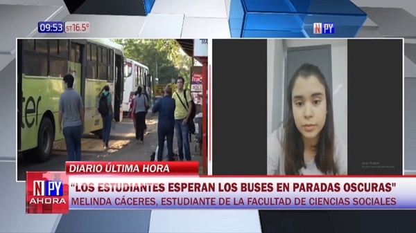 Largas esperas de buses dejan a universitarios a merced de asaltantes - Noticias Paraguay