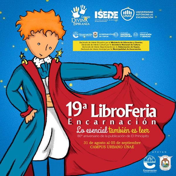 Invitan a la "19° Libroferia Encarnación" que se llevará a cabo desde el 31 de agosto al 05 de septiembre - El Independiente