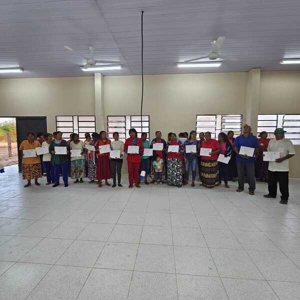 Realizan cierre de las capacitaciones desarrolladas en varias comunidades indígenas de Boquerón