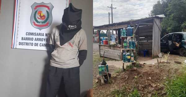 Policía aprehende a un hombre que hurtó recaudación de humilde vendedora en Arroyo Pora