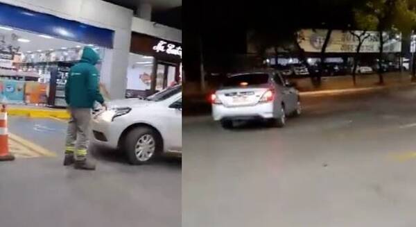 [VIDEO] ¡Encima que bajó de precio! Una doña cargó nafta y se rajó sin pagar