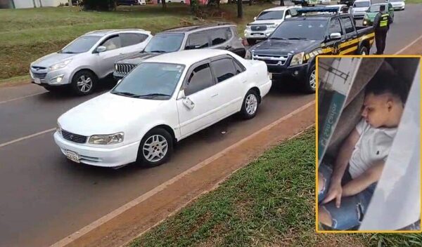 Tatácho se quedó dormido al volante