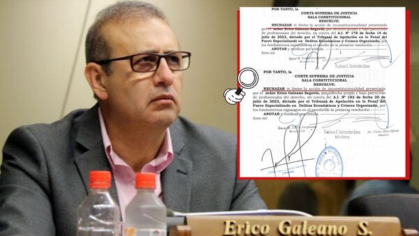 Confirman competencia de juez en causa que enfrenta Erico Galeano | 1000 Noticias