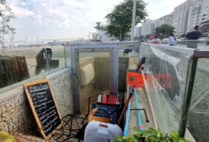 Versus / Olimpistas cubren el perjuicio ocasionado a local gastronómico tras pelea