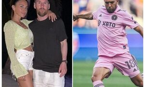 (VIDEO)Antonella Rocuzzo confundió a Messi con Jordi y casi le da un piquito