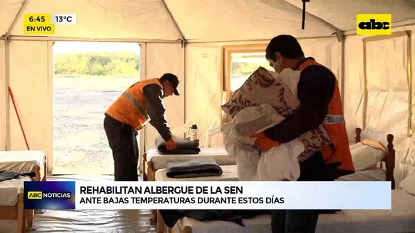 Bajas temperaturas: rehabilitan albergue en la Costanera de Asunción - Nacionales - ABC Color