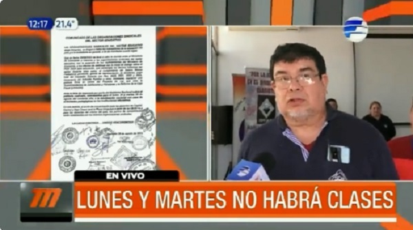 Docentes anuncian la suspensión de clases para movilizarse