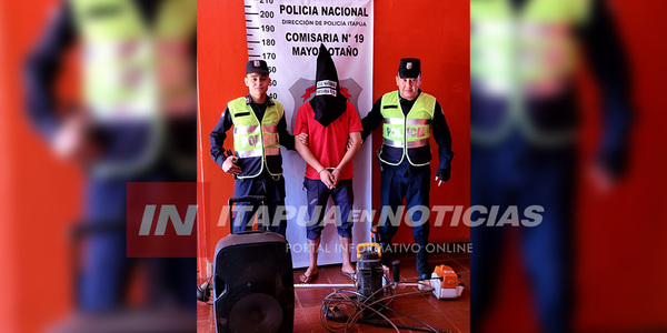 DETUVIERON A SOSPECHOSO DE HURTO EN MAYOR OTAÑO - Itapúa Noticias