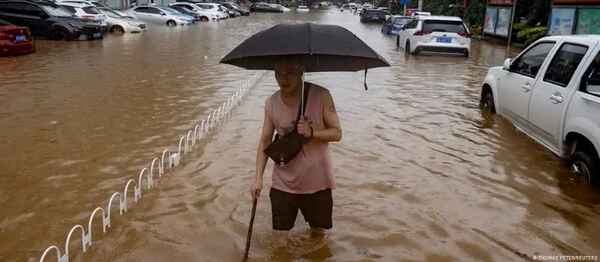 China en alerta amarilla por fuertes precipitaciones