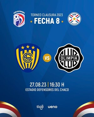 Copa de Primera: Luqueño y Olimpia se enfrentan en Sajonia - ADN Digital