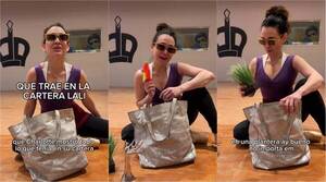 [VIDEO] ¡Lali González mostró las ingueroviables cosas que lleva en su cartera!