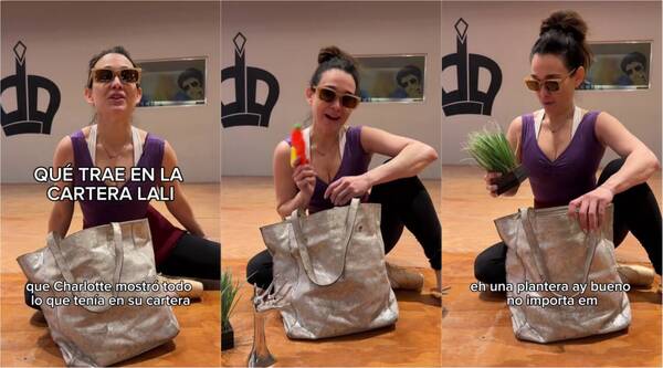 [VIDEO] ¡Lali González mostró las ingueroviables cosas que lleva en su cartera!