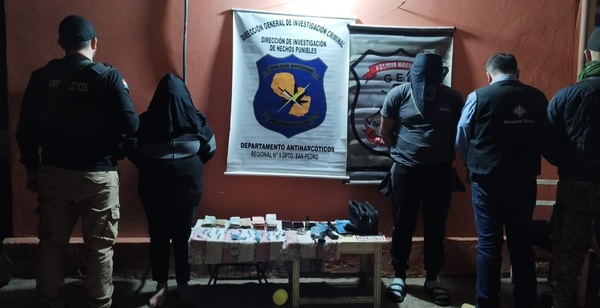 Antinarcóticos detiene a presuntos microtraficantes e incautan evidencias en San Estanislao - .::RADIO NACIONAL::.