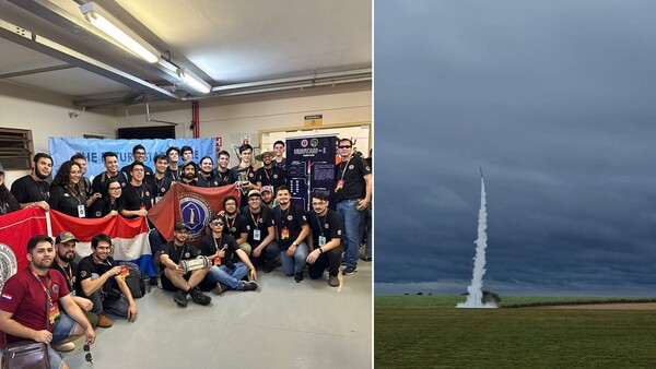 Jóvenes paraguayos logran premio tras lanzar el cohete URUTAU-1