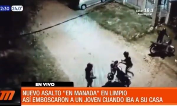 ¡De terror! Nuevo asalto ''en manada'' en Limpio | Telefuturo