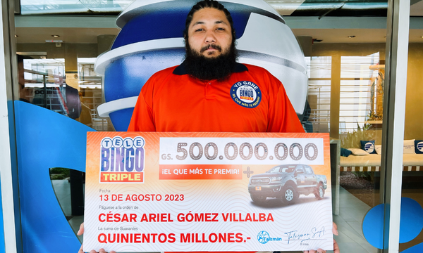 Un golpe de suerte: Ganador del Telebingo Triple se lleva 500 Millones y una espectacular camioneta. | Telefuturo