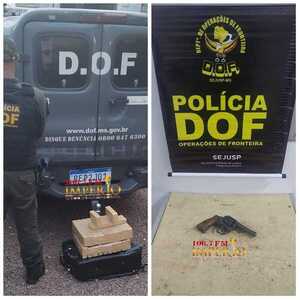 DOF detiene a un adulto con revólver y a una menor de 16 años transportando marihuana - Radio Imperio 106.7 FM
