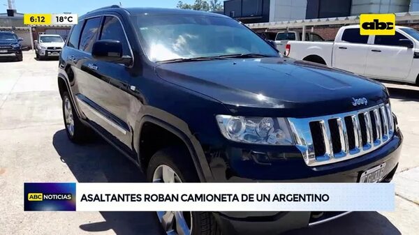 Video: Asaltantes roban camioneta de un argentino - ABC Noticias - ABC Color