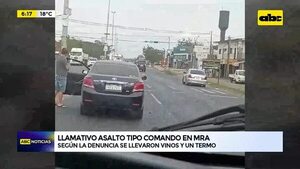 Video: Llamativo asalto tipo comando en MRA  - ABC Noticias - ABC Color