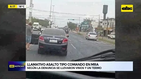 Video: Llamativo asalto tipo comando en MRA - ABC Noticias - ABC Color
