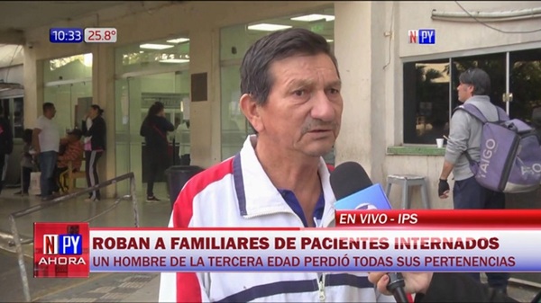 Malvivientes roban a familiares de pacientes en IPS - Noticias Paraguay