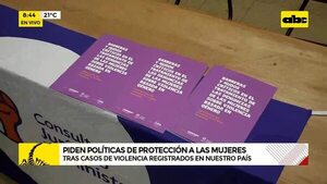 Video: Piden políticas de protección a las mujeres - ABC Noticias - ABC Color