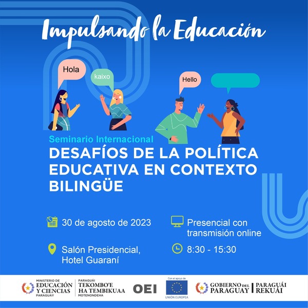 Invitan a seminario sobre desafíos de la política educativa en contexto bilingüe - .::Agencia IP::.