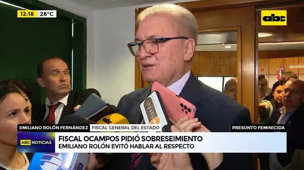 Video: el fiscal Ocampos pidió sobreseimiento de presunto feminicida - ABC Noticias - ABC Color