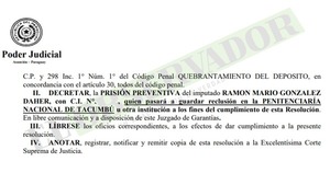 Condenado RGD suma otra prisión preventiva por quebrantamiento de depósito