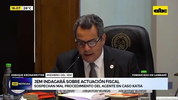 Video: JEM investigará actuación fiscal en caso que acabó en feminicidio - ABC Noticias - ABC Color