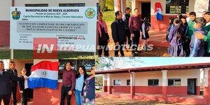 MUNICIPALIDAD DE NVA. ALBORADA INAUGURÓ PABELLÓN EN COLEGIO DOÑA CATALINA SALINAS - Itapúa Noticias