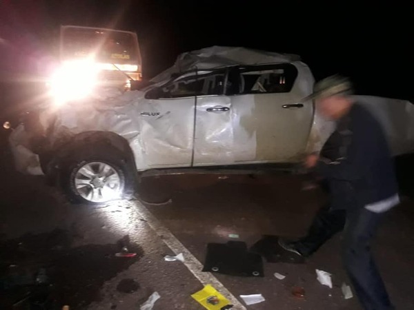 Policía misionero falleció al volcar su vehículo sobre la supercarretera que une ruta PY01-Ayolas