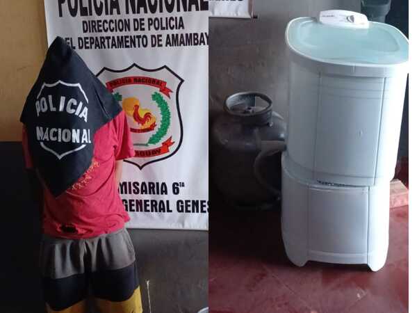 Cría 6ta. reportó la aprehensión de un sujeto y recuperación de objetos hurtados por el mismo - Oasis FM 94.3