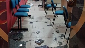 Delincuentes intentan robar caja fuerte de local financiero de CDE